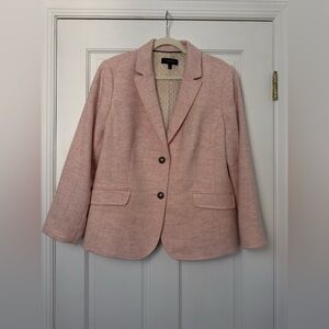 Talbots Light Pink Women's Wool Blend Blazer Size 16